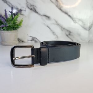 Timberland Genuine Leather Men's Black Leather Belt